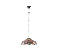 Endon 64325 - Liustra ant grandinės Tiffany SULLIVAN 1xE27/60W/230V skersmuo 40 cm