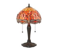 Endon 64092 - Stalinė lempa Tiffany DRAGONFLY 2xE27/60W/230V skersmuo 30 cm