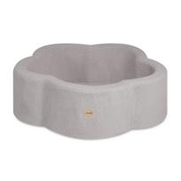 Gėlės Formos Pliušinis Kamuoliukų Baseinas (95x30 cm), Pilkas