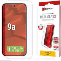 Displex Panzerglas (10H) für Google Pixel 9a Eco-Montagerahmen, Tempered Glas, kratzer-resistente Schutzfolie, hüllenfreundlich 02110