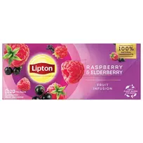 Vaisinė arbata aviečių ir šeivamedžio uogų skonio LIPTON