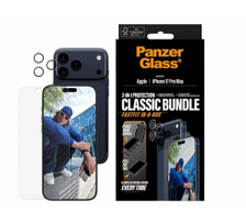PanzerGlass 2-in-1 Classic Bundle | Screen Protector/Lens protector | Apple | iPhone 17 Pro Max | Transparent