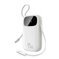 Powerbank 20000 Mah 45w Su Ekranu, Usb-c "iphone Lightning" Laidu - Baltas