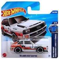 Hot Wheels Mainline Modeliukas 84 Audi Sport Quattro Silver Tresure Hunt TH Short Card