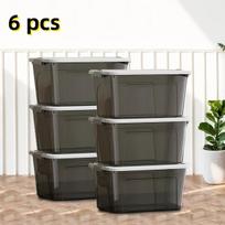 Plastikinės daiktų dėžės su dangčiais