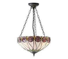 Endon 64175 - liustra ant grandinės Tiffany HUTCHINSON 3xE27/60W/230V skersmuo 40 cm