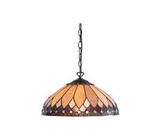 Endon 63977 - Pakabinama liustra su grandine Tiffany BROOKLYN 1xE27/60W/230V skersmuo 40 cm