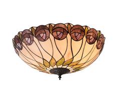 Endon 64173 - Lubinis šviestuvas Tiffany HUTCHINSON 2xE27/60W/230V Ø 50 cm