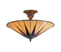 Endon 64043 - prigludęs lubinis šviestuvas Tiffany DARK STAR 3xE27/60W/230V, skersmuo 49 cm