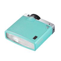 „Godox Lux Junior“ retro fotoaparato blykstė GN12 6000K spalvota temperatūra automatinis ir rankinis režimai 1/1–1/64 blykstė mėtų žalios spalvos