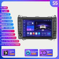 DSP Carplay 4G-LTE 8'' Android 12 automobilių radijo daugialypės terpės grotuvas, skirtas Mercedes Benz W169 W245 B200 W906 Sprinter W639 Vito Intelligent Screen Autoradio S5 8Core 4G 64G AI