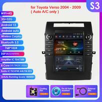 Hizpo 9.7 Tesla Style Carplay 4G 2Din Android 13 Automobilinis Radijas Toyota Verso 2004-2009 Automobilinis Multimedijos Vaizdo Grotuvas Išmanusis Ekranas GPS DSP WIFI S4 8Core 4G 32G AI