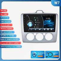 Hizpo „Android 13“ automobilinis radijas, skirtas „Ford Focus 2 3 Mk2 Mk3“, 2004–2011 m. daugialypės terpės vaizdo grotuvas, navigacija, išmanusis ekranas GPS 2Din Carplay 4G automatinis stereofoninis W7 S 8Core 6G 128G,AI