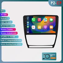 Hizpo 10.1 „Carplay 4G 2Din Android 13“ automobilio radijas, skirtas „Skoda Octavia 2 2008–2013“ multimedijos vaizdo grotuvui, GPS, DSP, autoradio, RDS, kompiuterio išmaniajam ekranui P2CP  B 4Core 2G 32G