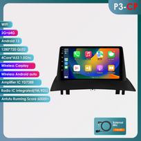 Ossuret 2DIN Android automobilio radijas Renault Megane 2 2002-2009 m. Automobilio radijas Multimedijos vaizdo grotuvas GPS navigacijos pagrindinis įrenginys Carplay 4G Išmanusis ekranas RDS FM P3CP 4Core 2G 64G