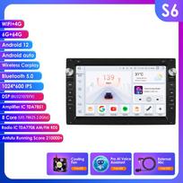 Ossuret Carplay 4G Automobilio radijas AI GPS skirtas VW Golf 4 Passat POLO Transport T5 Multivan Seat Jetta Išmanusis ekranas 8 branduolių DSP Automobilio multimedijos grotuvas S6 8Core 6G 64G AI