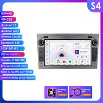 Hizpo Android 14 Automobilio radijas DSP Belaidis Carplay Auto Opel Astra H J 2004 Vectra Vauxhall Antara Zafira Corsa C D Vivaro Meriva Veda G S4 8Core 4G 32G