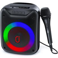 Karaokės mašina su mikrofonais Nešiojama karaokės mašina suaugusiems vaikams, Bluetooth karaokės garsiakalbis su žemų/aukštų dažnių reguliavimu