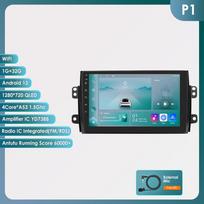 Ossuret Carplay 4G 9'' 6G+128G 2din Android automobilio radijas Suzuki SX4 2006-2013 Fiat Sedici 2005-2014 multimedia vaizdo grotuvui Išmanusis ekranas RDS P1 4Core 1G 32G