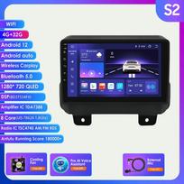 2 din Android Autoradio, skirtas JEEP Wrangler JL 2018 2019 2020 2021 Gladiator Car Radio Multimedijos vaizdo grotuvas GPS Navi Carplay 4G išmanusis ekranas S2 8Core 4G 32G AI