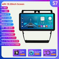 8G+128G DSP IPS Carplay 2 Din Android radijas, skirtas A6 C5 1997–2004 S6 RS6 AI Voice 4G-LTE automobilinis daugialypės terpės GPS 2 din išmanusis ekranas RDS Autoradio S7 8Core 6G 128G AI