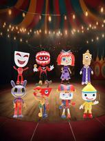 Nuostabus Skaitmeninis Cirkas figūrėlės Skaitmeninis cirkas figūrėlių rinkinys 8vnt The Amazing Digital Circus 8,5cm 8.5 įvairiaspalvis