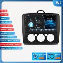 Hizpo „Android 13“ automobilinis radijas, skirtas „Ford Focus 2 3 Mk2 Mk3“, 2004–2011 m. daugialypės terpės vaizdo grotuvas, navigacija, išmanusis ekranas GPS 2Din Carplay 4G automatinis stereofoninis W7  B 8Core 6G 128G,AI