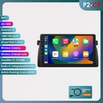 Ossuret 2 Din Android automobilio radijas BMW E46 M3 1999 -2006, Carplay Andriod Auto Multimedia Stereo Bluetooth 9 colių išmanusis ekranas SWC RDS OBD2 SWC P2CP 4Core 2G 32G