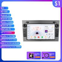 Hizpo Android 14 Automobilio radijas DSP Belaidis Carplay Auto Opel Astra H J 2004 Vectra Vauxhall Antara Zafira Corsa C D Vivaro Meriva Veda G S1 8Core 3G 32G