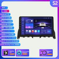 Hizpo 8GB+128GB 9'' 2Din Android 12 DSP RDS automobilinio radijo multimedijos vaizdo grotuvas, skirtas Mercedes Benz C-Class 3 W204 S204 2006-2011 SWC GPS Carplay 4G S2 8Core 4G 32G AI