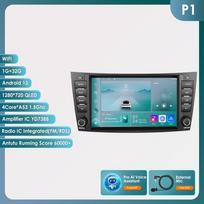 Ossuret 8  Mercedes Benz E-klasei W211 E200 E220 E300 E350 E240 E270 E280 W219 su automobilio radijo palaikymu, belaidžiu išmaniuoju DVR, Carplay, Android Auto P1 4Core 1G 32G AI
