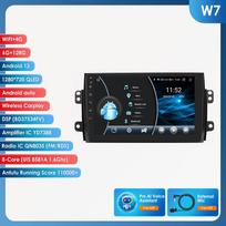 Hizpo Carplay 4G 9'' 6G+128G 2din Android Automobilinis Radijas Suzuki SX4 2006-2013 Fiat Sedici 2005-2014 Multimedia Vaizdo Grotuvas Išmanus Ekranas W7 8Core 6G 128G,AI