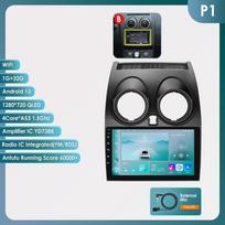 „Ossuret 8G+128G AI“ balso automobilio radijas, „Android Auto“ multimedija, skirta „Nissan Qashqai J10“ 2006 2007 2008–2013 m., „Carplay“, 4G NET, 2Din GPS, išmanusis autoradio P1 With-Canbus 4Core 1G 32G