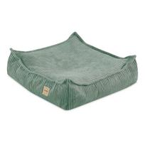 Premium Kordurojaus Grindų Pufas Plush NestVaikams, Žalias (60x60 cm)