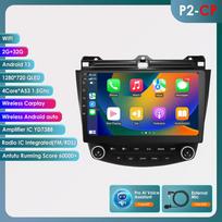 Hizpo Carplay android auto Multimedia For Honda ACCORD 7 2003-2007 Autoradio 7862 car intelligent systems GPS navi Stereo Touch Screen Bluetooth RDS P2CP 4Core 2G 32G AI