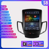 9,7 colių QLED ekranas 2 din Android automobilio radijo daugialypės terpės vaizdo grotuvas, skirtas Ford Fiesta 2009–2017 GPS Navi Carplay Auto 4G LTE RDS AI išmanusis ekranas S8 8Core 8G 128G