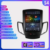 9,7 colių QLED ekranas 2 din Android automobilio radijo daugialypės terpės vaizdo grotuvas, skirtas Ford Fiesta 2009–2017 GPS Navi Carplay Auto 4G LTE RDS AI išmanusis ekranas S4 8Core 4G 32G