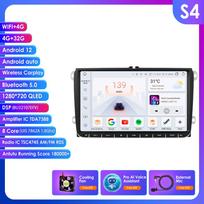 Hizpo Carplay 4G 9 colių 2Din Android 13 Automobilinis multimedijos grotuvas Volkswagen Skoda Octavia Golf 5 6 Touran Passat Polo Jetta Išmanusis Autoradio S4 8Core 4G 32G AI