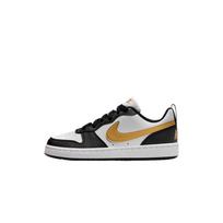 Nike Court Borough Low Recraft GS Juodos Metalo Aukso Spalvos Vaikams Sportbačiai Balti DV5456-008 36