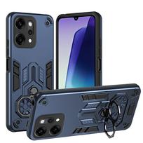 Case for OPPO Reno 14 Pro 5G Protective Cover Military Grade Shockproof Armor Metal Ring Kickstand Fundas Coque Oppo Reno14 mėlyna