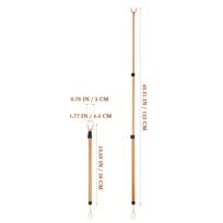 Kabyklos kabliukas drabužiams pasiekti strypas ištraukiamas pasiekiantis pakabukas drabužių džiovinimui drabužių strypai teleskopinis pakabinamas spintos strypas 125x7cm auksinė