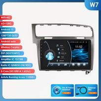 Hizpo Hizpo 10.1 Carplay 4G 2 Din Android 13 Automobilio radijas Volkswagen Golf 7 2013 - 2017 Juodos pilkos spalvos Vaizdo grotuvas GPS DSP Išmanusis Autoradio RDS W7 G 8Core 6G 128G,AI