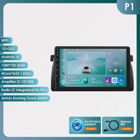 Ossuret 2 Din Android automobilio radijas BMW E46 M3 1999 -2006, Carplay Andriod Auto Multimedia Stereo Bluetooth 9 colių išmanusis ekranas SWC RDS OBD2 SWC P1 4Core 1G 32G AI