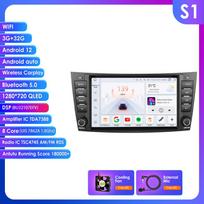 Ossuret 8  Mercedes Benz E-klasei W211 E200 E220 E300 E350 E240 E270 E280 W219 su automobilio radijo palaikymu, belaidžiu išmaniuoju DVR, Carplay, Android Auto S1 8Core 3G 32G