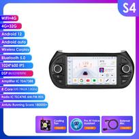 Ossuret Intelligent Carplay 4G RDS 7'' 7862 AI 2din Android 13 Car Radio for Fiat Fiorino /Citroen Nemo / Peugeot Bipper GPS Multimedia Video Player S4 8Core 4G 32G AI