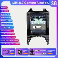 Hizpo Išmanusis Ekranas Automobilio Radijas Peugeot 3008 2010-2017 m. Android Stereo Imtuvas Automobilio Garso Multimedijos Grotuvas WIFI 4G Carplay GPS Navigacija S8 8Core 8G 128G 360