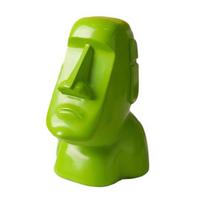 Moai statulos servetėlių laikiklis Velynės salos statulos servetėlių dėžutės dangtelis 3 viename akinių laikiklis ausinių stovas dekoratyvinis servetėlių dėžutės laikiklis svetainei žalia