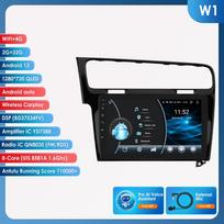 Ossuret Hizpo 10.1 Carplay 4G 2 Din Android 13 Automobilio radijas Volkswagen Golf 7 2013 - 2017 Juoda Pilka Vaizdo grotuvas GPS DSP Išmanusis Autoradio RDS W1 B  8Core 2G 32G AI
