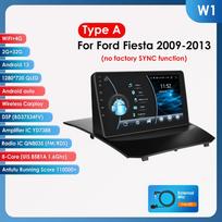 Ossuret 2din Android Autoradio for Ford Fiesta 2009 - 2017 Car Radio Multimedia Video Player GPS Navigation HeadUnit Carplay 4G WIFI Intelligent DVR W1  AB 8Core 2G 32G