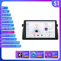 Ossuret 2 Din Android automobilio radijas BMW E46 M3 1999 -2006, Carplay Andriod Auto Multimedia Stereo Bluetooth 9 colių išmanusis ekranas SWC RDS OBD2 SWC S1 8Core 3G 32G AI